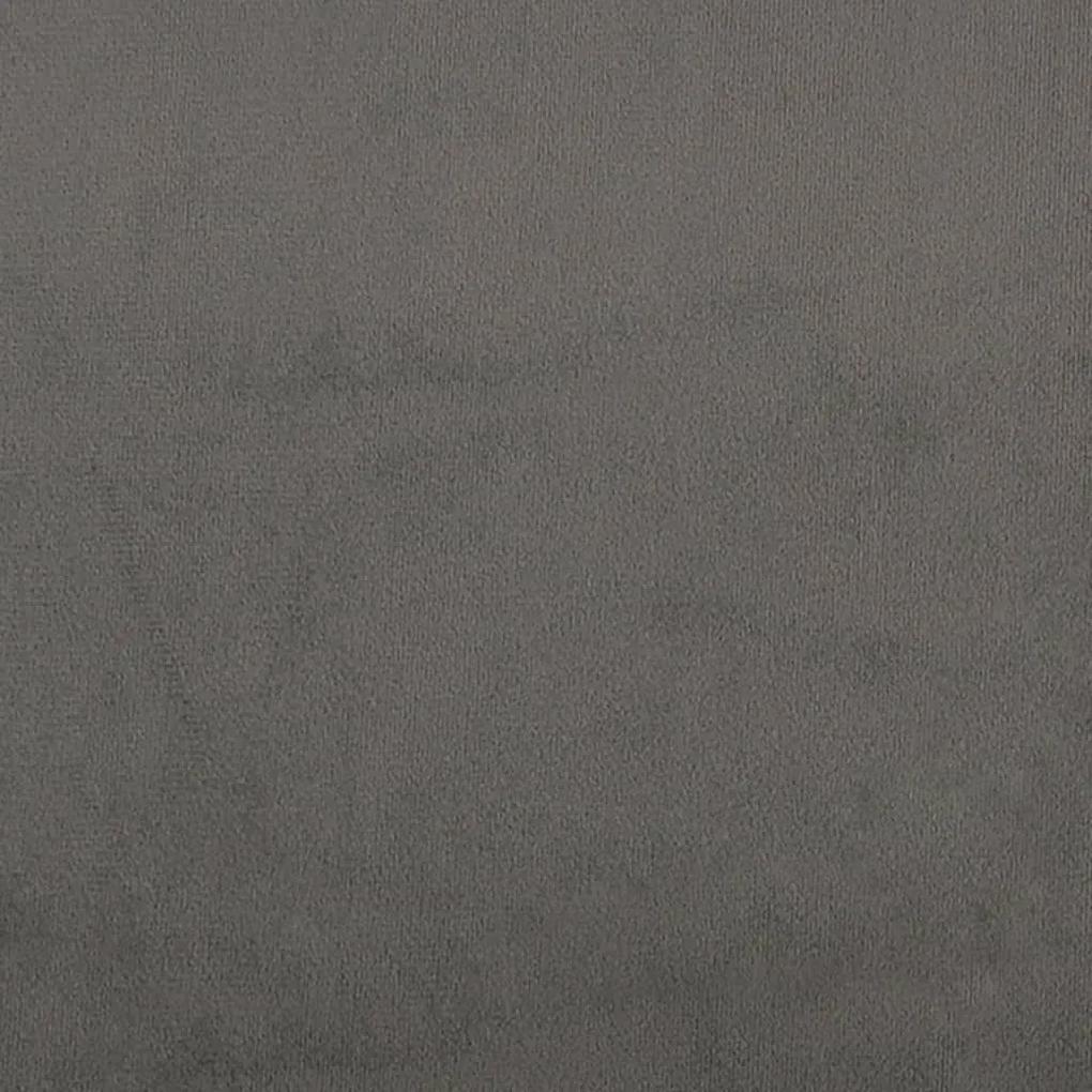 Cabeceira de Cama Paris em Veludo de 140 cm - Cinzento Escuro - Design