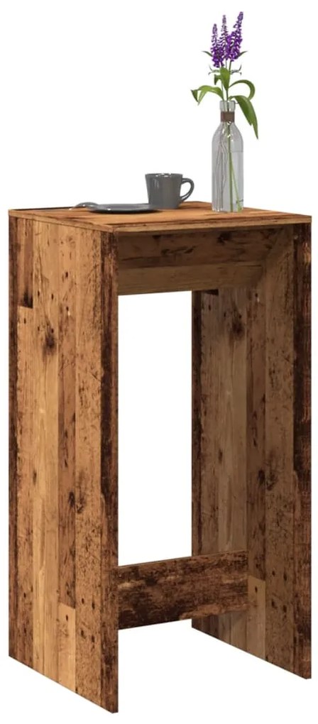 Mesa de bar 51x50x103,5 cm derivados de madeira madeira velha
