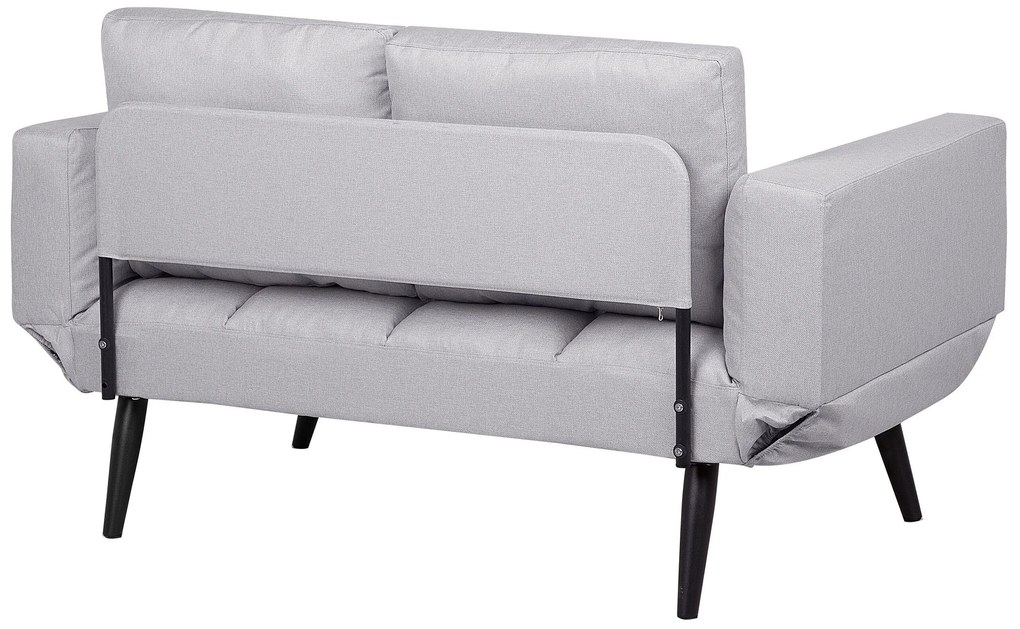 Sofá-cama em tecido cinzento claro BREKKE Beliani