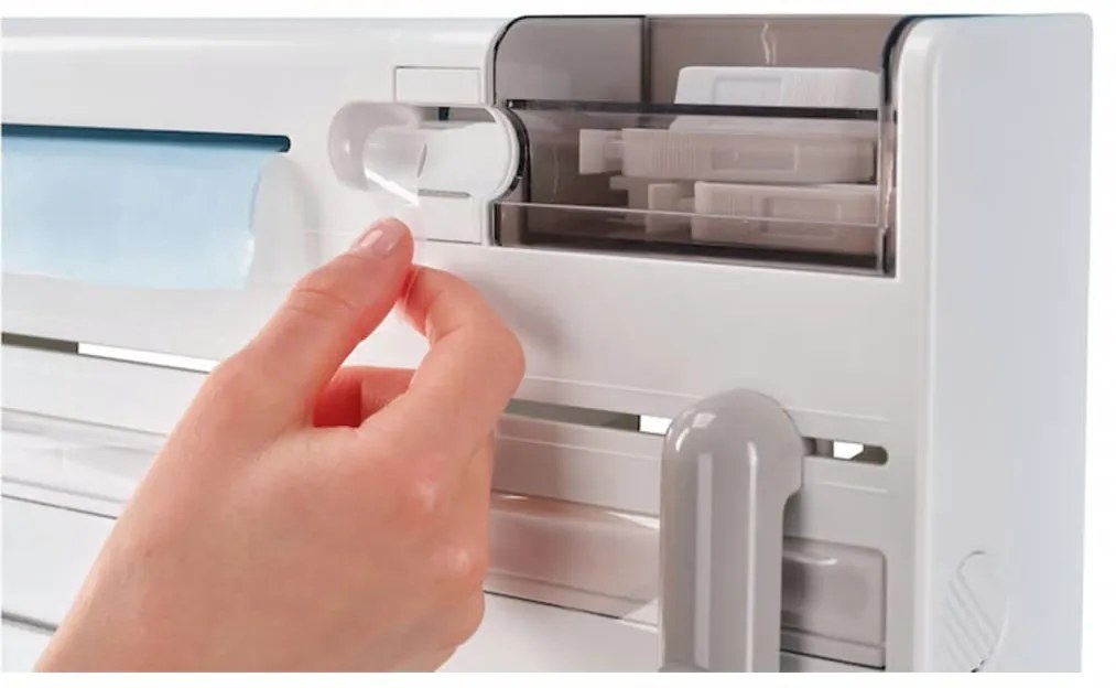 Suporte de parede p/ rolos de cozinha Parat Plus branco 25723