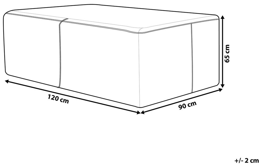 Capa impermeável para móveis de jardim 120 x 90 x 65 cm CHUVA Beliani