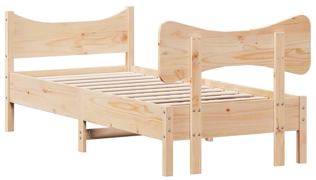 Cama sem colchão 90x190 cm madeira de pinho maciça
