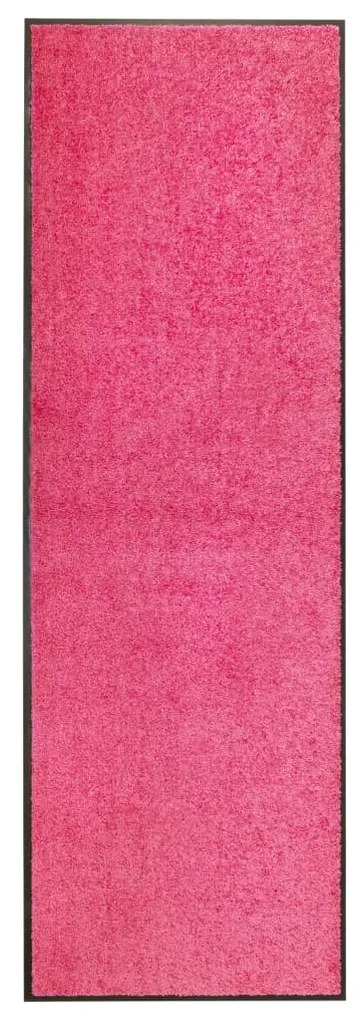 vidaXL Tapete de porta lavável 60x180 cm rosa