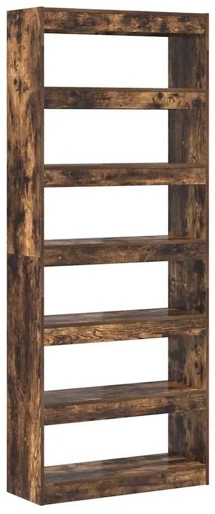 Cabideiro/Divisória de Ambiente em Carvalho Defumado 80x30x198 cm