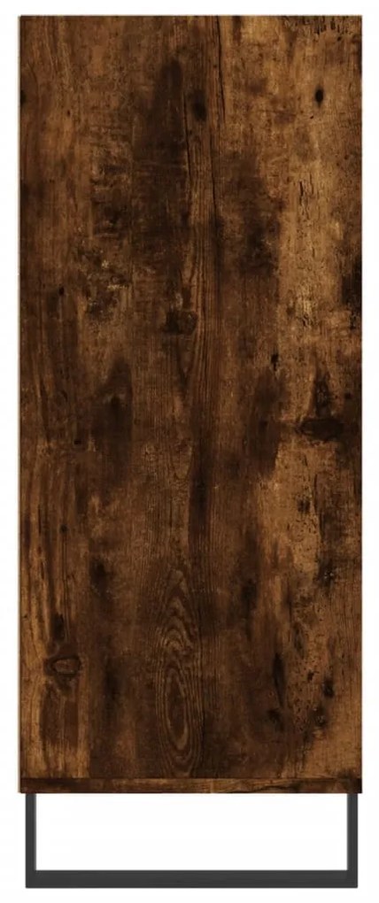 Armário alto 57x35x90 cm derivados de madeira carvalho fumado