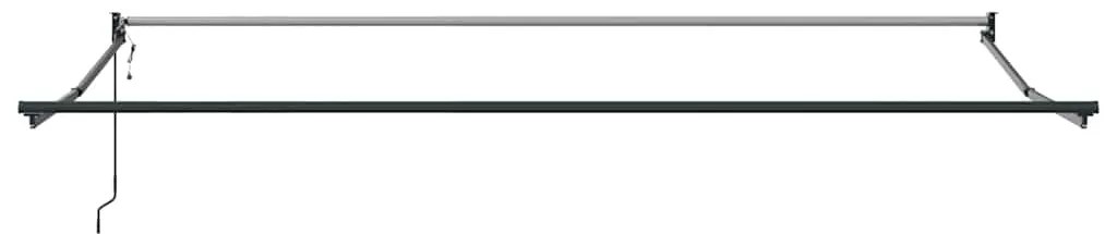 Toldo Retrátil Automático Creme e Laranja 500x300 cm