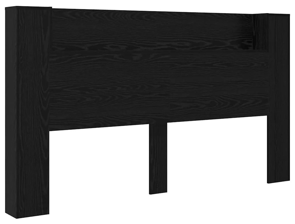 Cabeceira com Armário Carvalho preto 180 x 17 x 104.5 cm