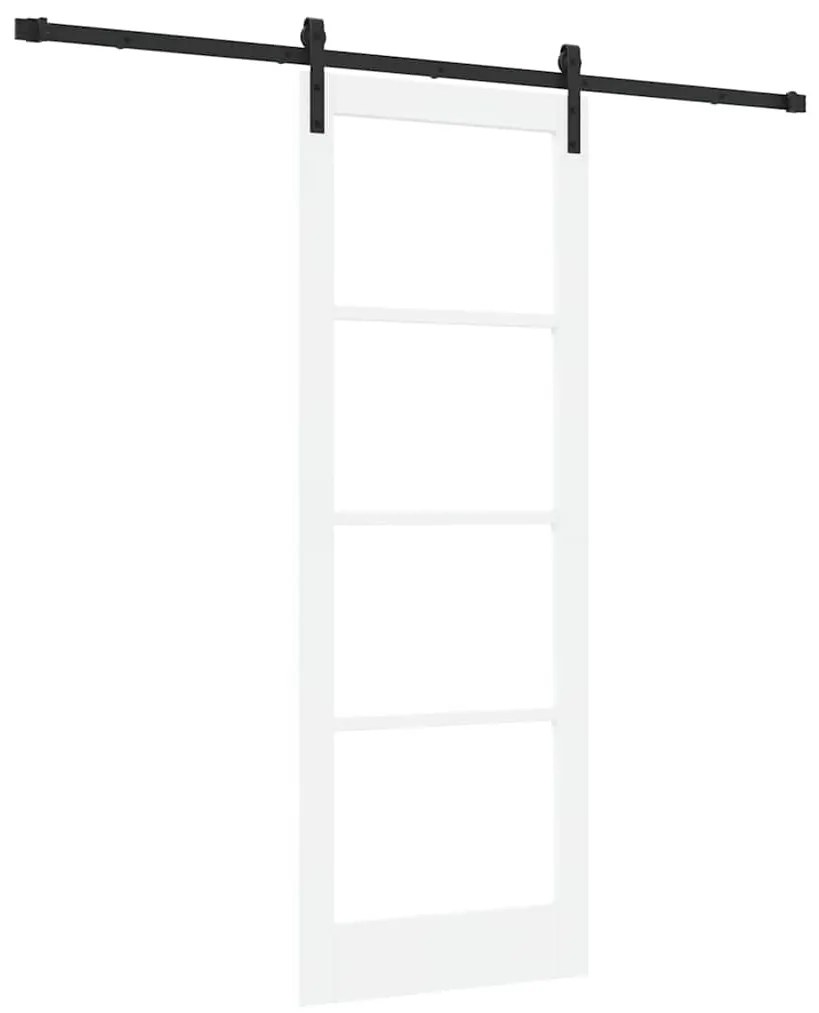 Porta Deslizante vidaXL com Conjunto de Ferragens 'ORKDAL'Branca 78x21