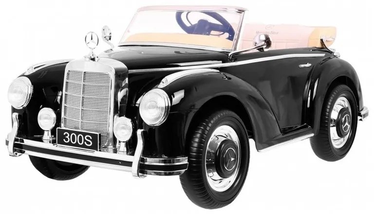 MERCEDES CLÁSSICO 300S CARRO ELÉTRICO INFANTIL 12V PRETO