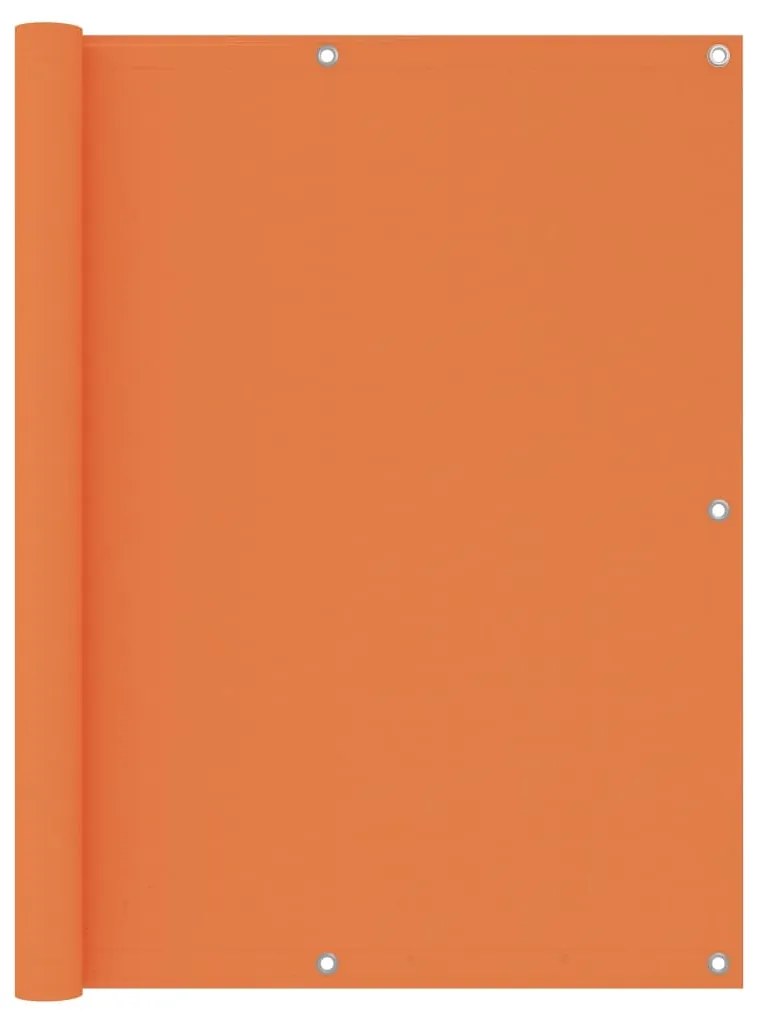 vidaXL Tela de varanda 120x500 cm tecido Oxford laranja