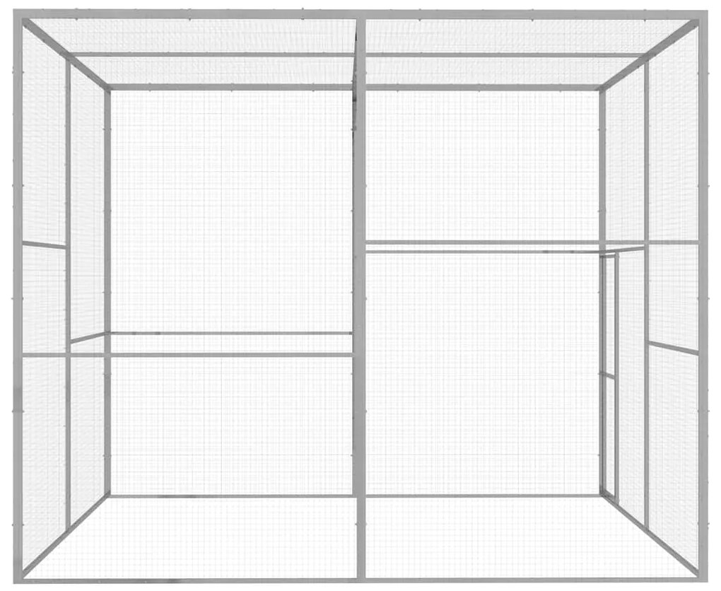 Jaula para gatos 3x3x2,5 m aço galvanizado