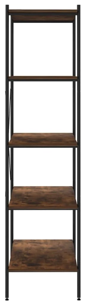 Unidade com 5 prateleiras 80x40x163 cm preto/natural