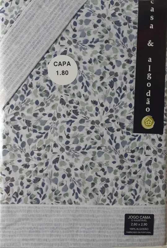 Jogo de lençóis 100% algodão - MILÃO da Casa&Algodão: cama 105cm - 1 lençol superior 180 x 290 cm + 1 lençol capa ajustável 105 x 200 + 30 cm + 1 fronha almofada 50x70 cm