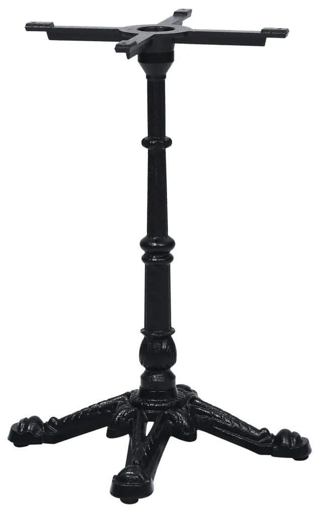 vidaXL Perna para mesa de bistrô 52x52x72 cm ferro fundido preto