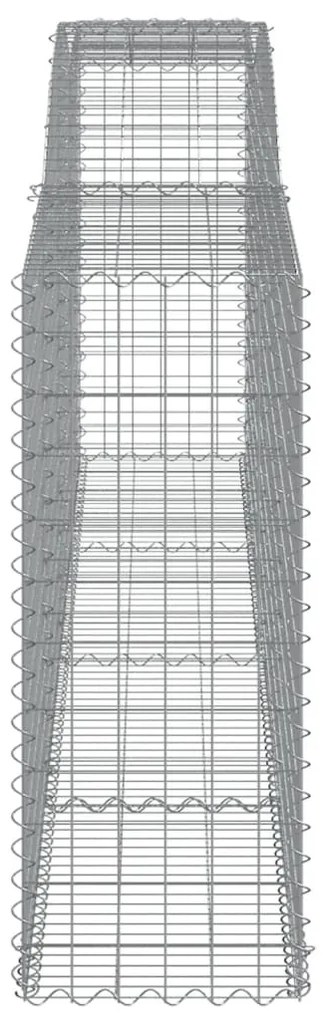 Cesto gabião arqueado 400x50x120/140 cm ferro galvanizado
