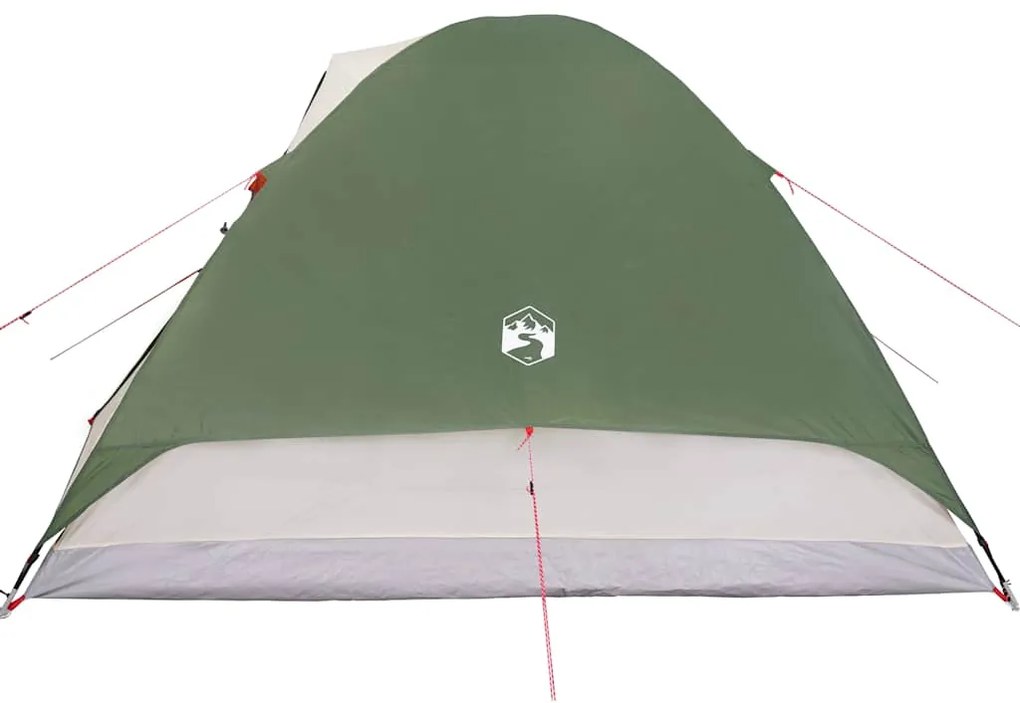 Tenda de campismo cúpula para 6 pessoas impermeável verde
