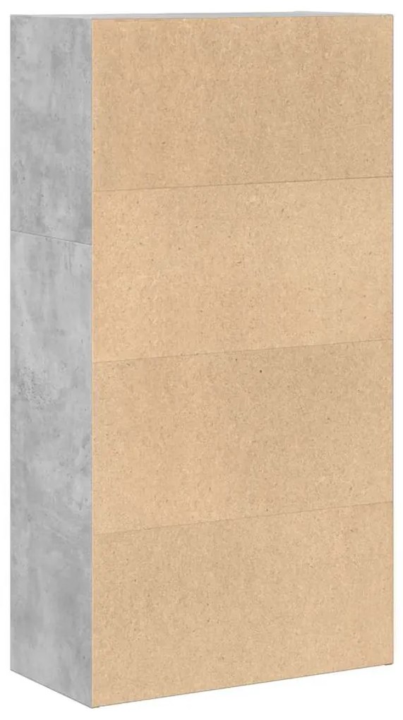 Estante 60x30x114 cm derivados de madeira cinzento cimento