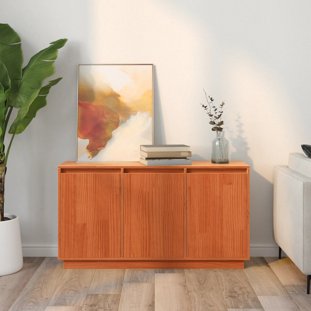 Buffet Castanho 111 x 34 x 60 cm Madeira de pinho maciça