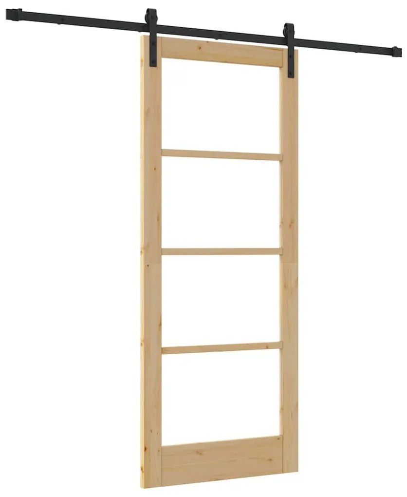 Porta Deslizante vidaXL com Conjunto de Hardware 'ORKDAL'83x202 cm