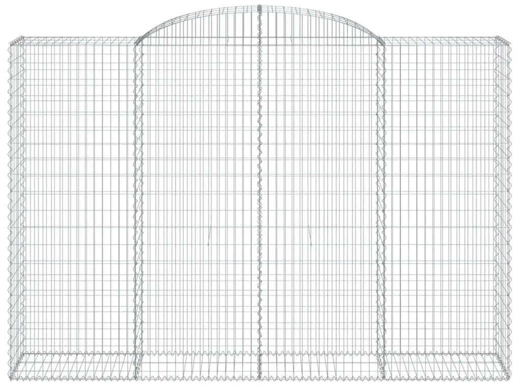 Cestos gabião arqueados 4pcs 300x50x200/220cm ferro galvanizado