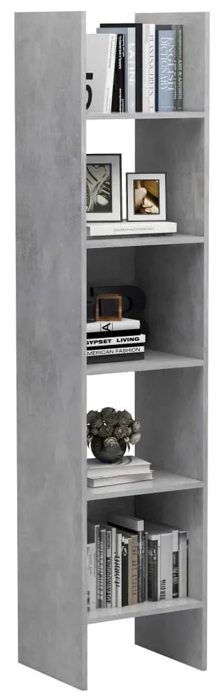 Estante 40x35x180 cm contraplacado cinzento cimento