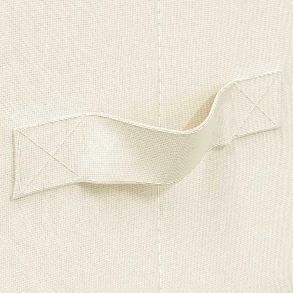 Caixas de arrumação 2 pcs 50x30x25 cm tecido creme