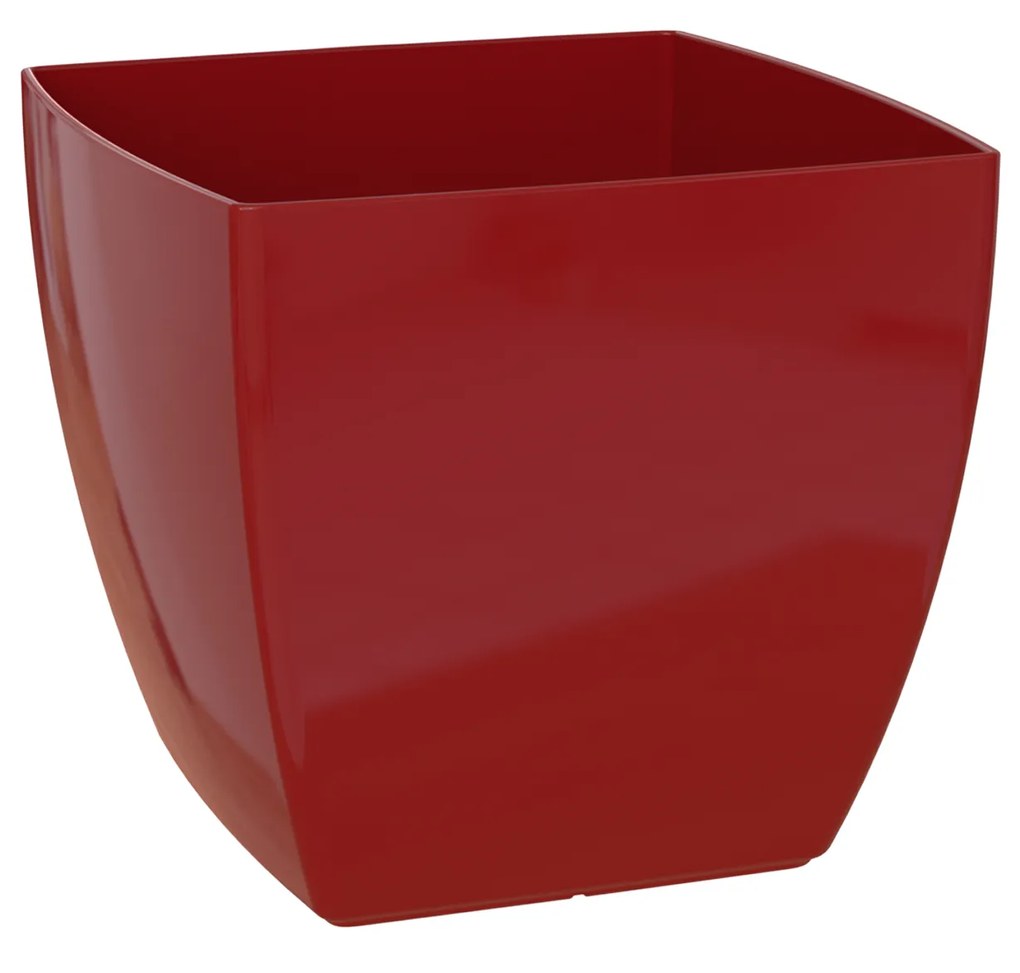 Vaso Siena Com Rodas 40X40X36cm Vermelho Escuro