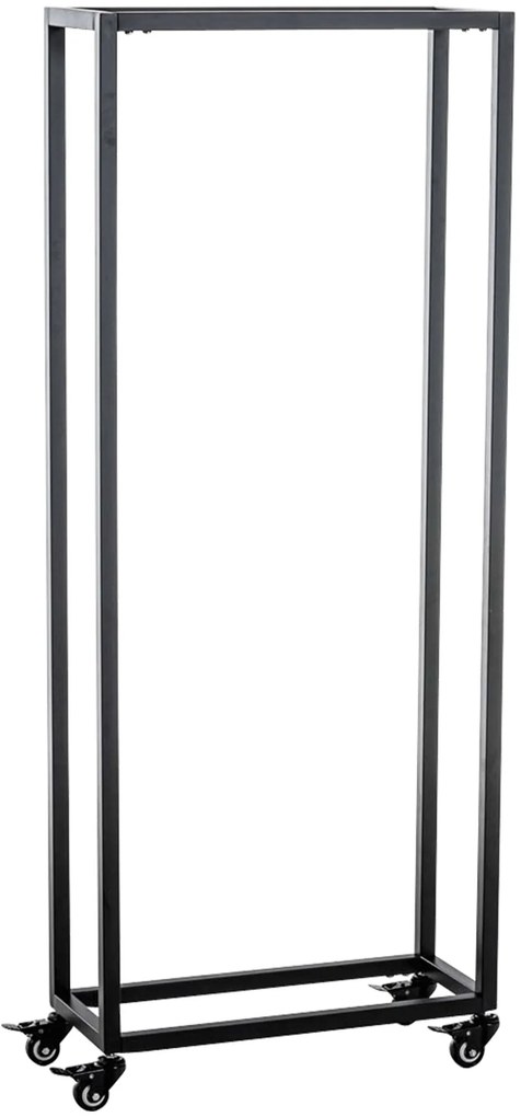 Suporte para lenha Hetta 25 x 40 x 150 cm Preto