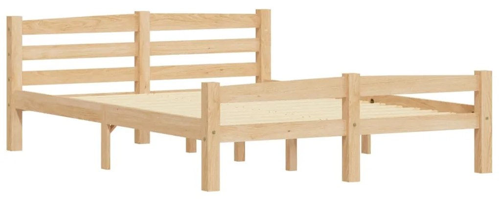 Estrutura de cama em pinho maciço 140x200 cm