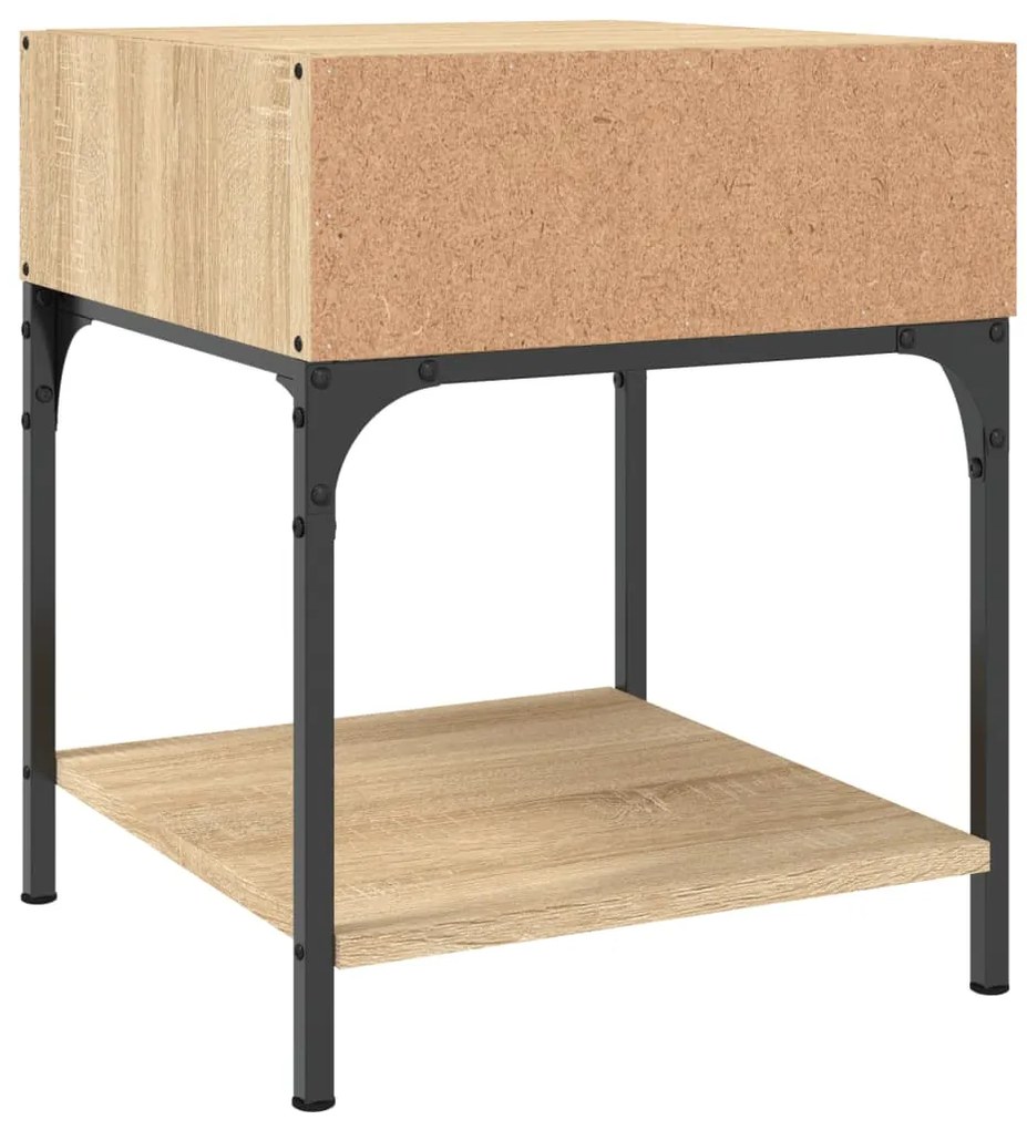 Mesas cabeceira 2pcs 40x41x50 cm deriv. madeira carvalho sonoma