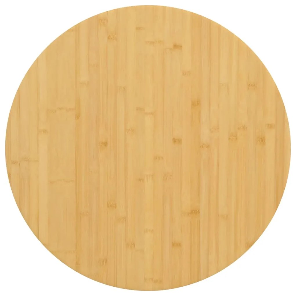 vidaXL Tampo de mesa Ø70x2,5 cm bambu