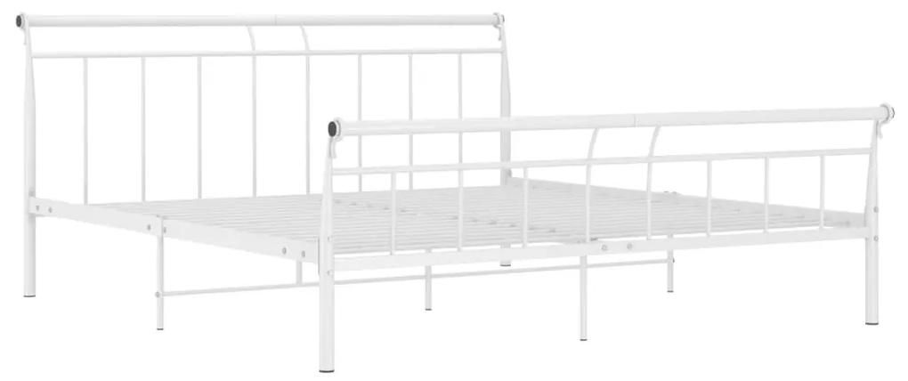 Estrutura de cama 160x200 cm metal branco