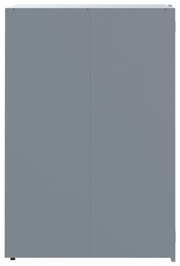 Abrigo para 6 caixotes do lixo 414x79x117 cm aço cinzento