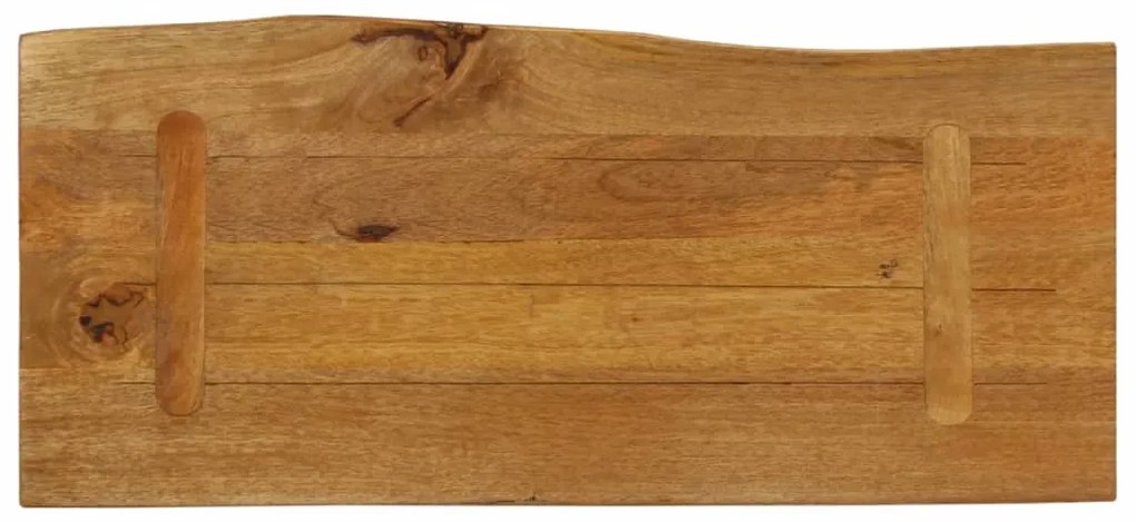 Tampo de mesa c/ borda viva 80x40x2,5 cm mangueira maciça