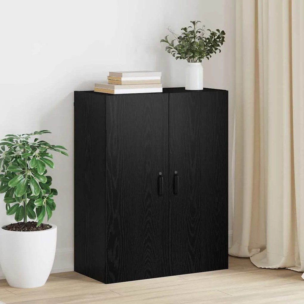 vidaXL Armário suspenso Carvalho preto 69.5 x 34 x 90 cm