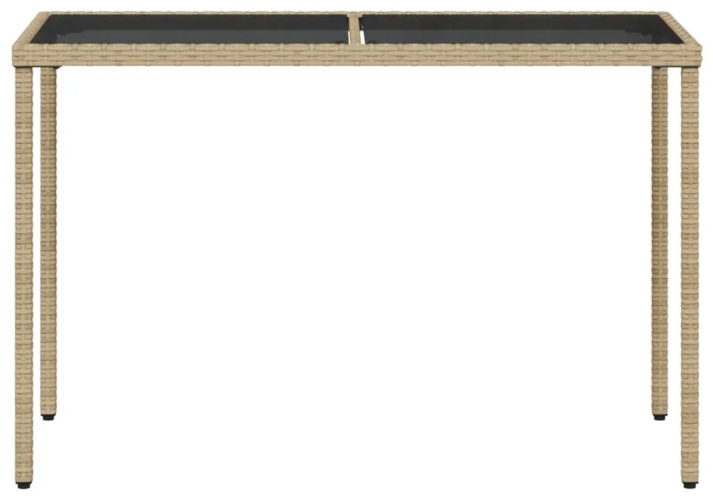 5 pcs conjunto de jantar p/ jardim com almofadões vime PE bege