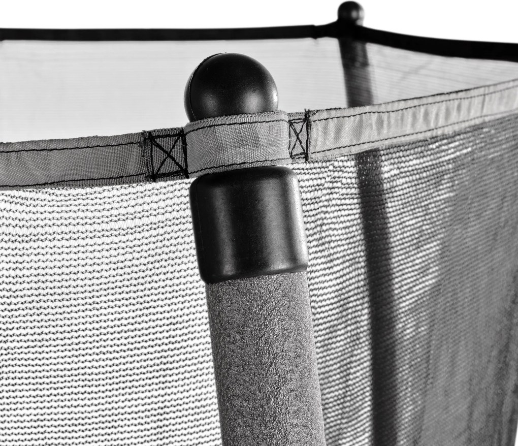 Trampolim Tiggy Junior com rede de segurança ø140 cm - preto/cinza