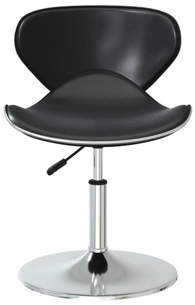 Cadeiras de jantar 2 pcs couro artificial preto