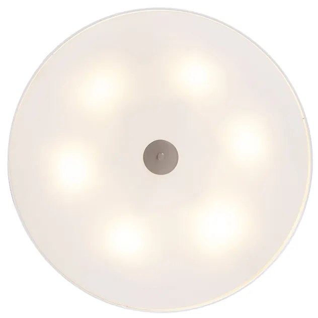 Candeeiro de teto rústico branco 70 cm - Drum Moderno,Country / Rústico