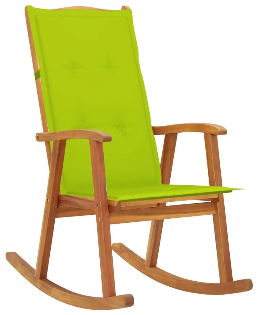 3064190 vidaXL Cadeira de baloiço com almofadões madeira de acácia maciça