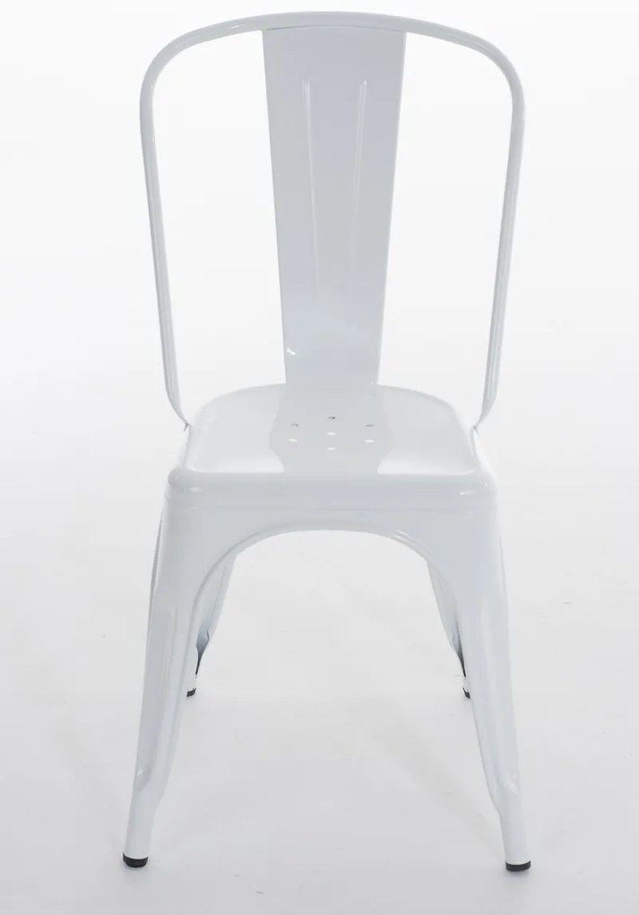 Cadeira Benedikt em metal 89 x 44 x 48 cm Branco
