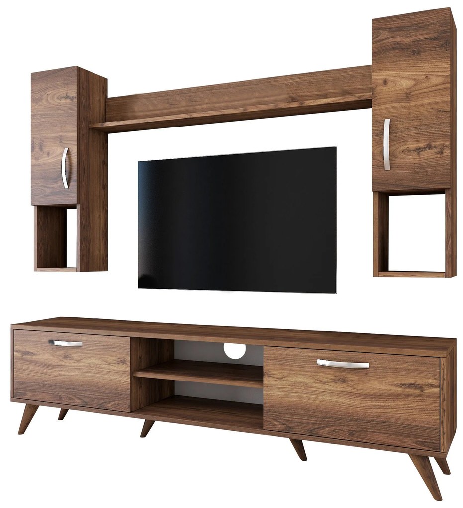 Unidade de TV M27 – Nogueira – 180 cm x 48,6 cm x 35 cm