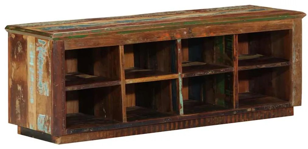 Banco para Sapatos 110x35x40 cm Madeira Sólida Recuperada
