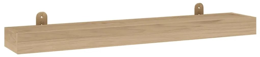 Prateleiras de parede 2 pcs 90x15x4 cm madeira de teca maciça