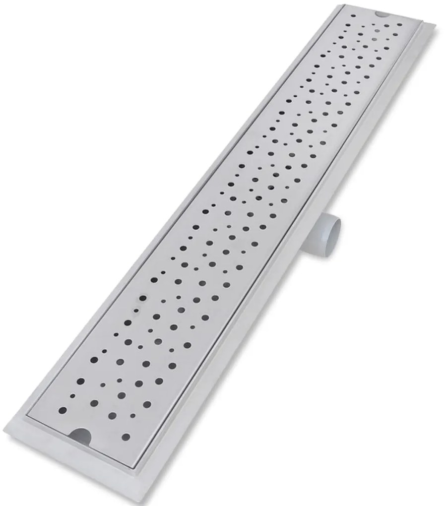 Dreno de chuveiro linear 2 pcs bolhas 730x140 mm aço inoxidável