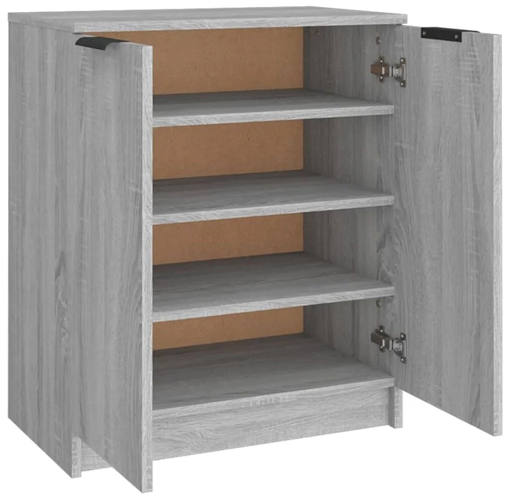 Sapateira 59x35x70 cm derivados de madeira sonoma cinza