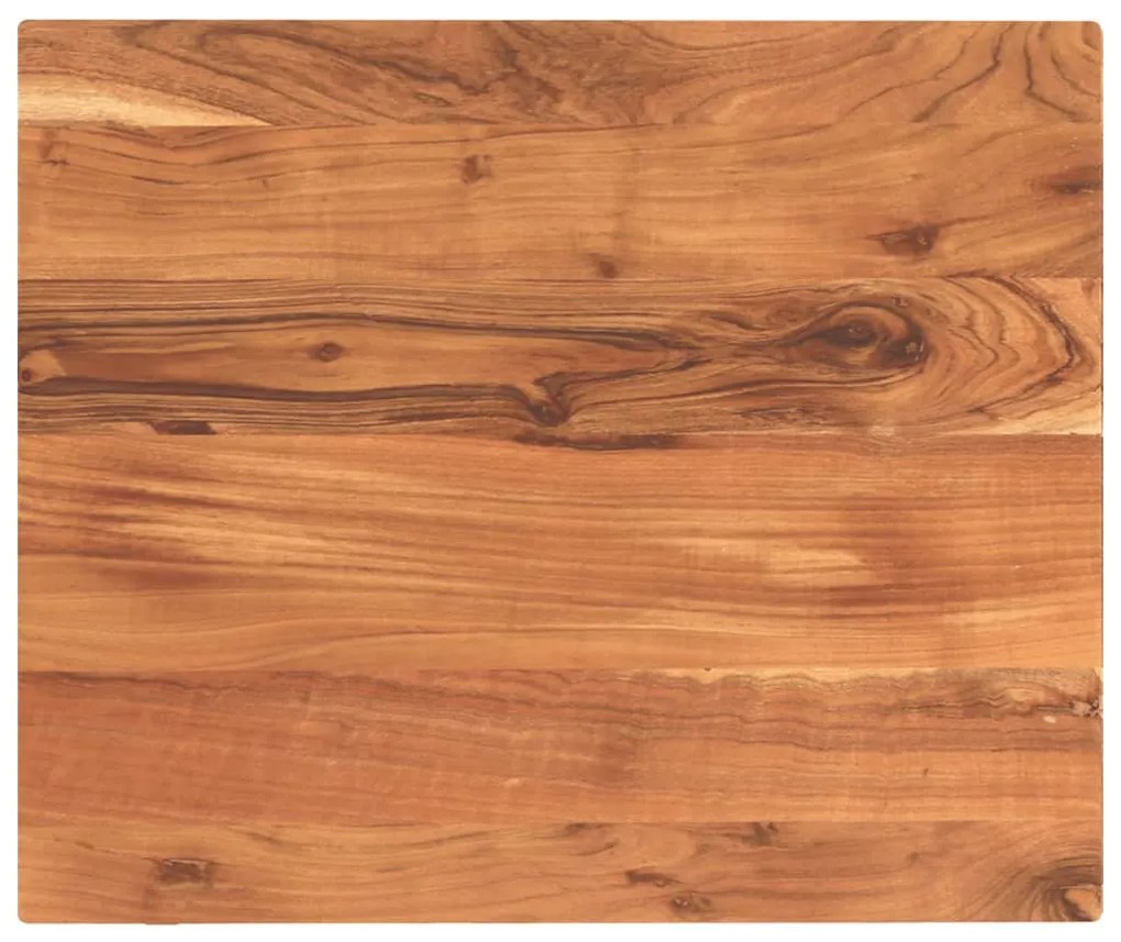 vidaXL Tampo de mesa retangular 60x50x3,8 cm madeira de acácia maciça