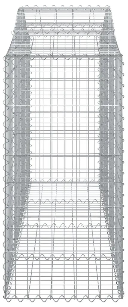 Cestos gabião arqueados 12pcs 200x50x120/140 ferro galvanizado