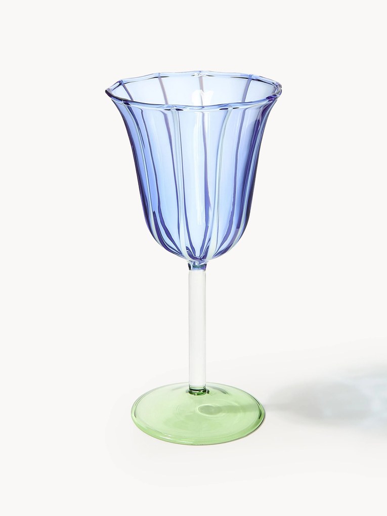 Copos de vinho em vidro borosilicato artesanal Eve, 2 uni.