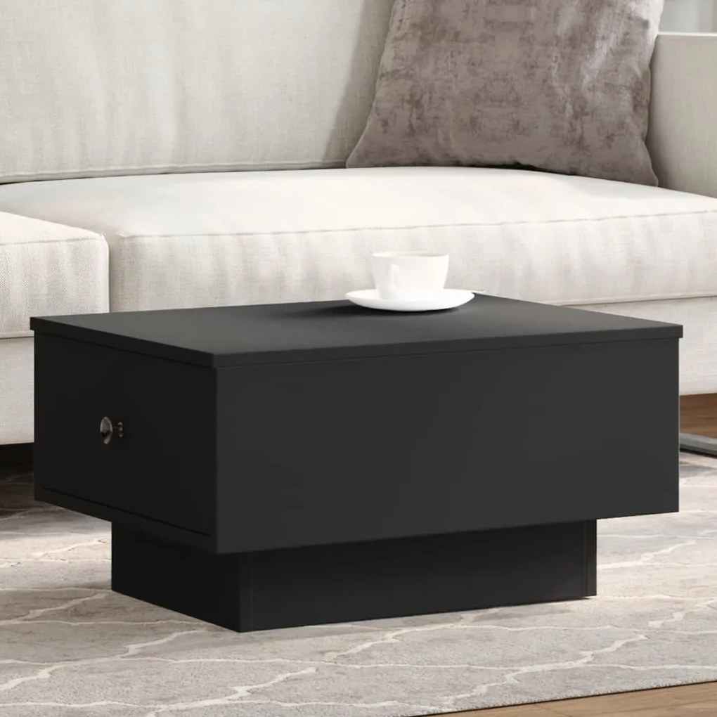 Mesa de centro 60x45x31 cm derivados de madeira preto